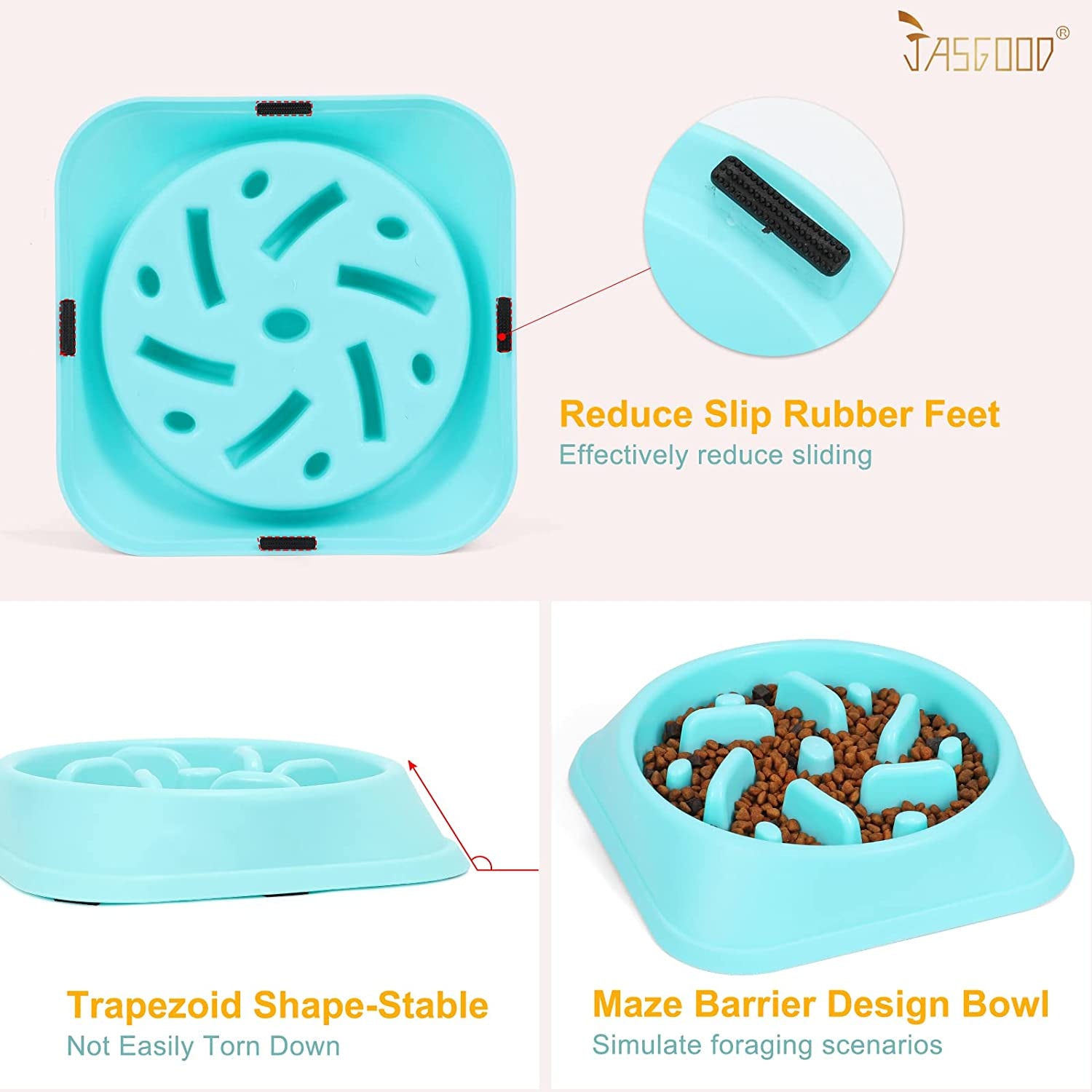 Healthy Slow‑Feed Dog Bowl – Eco‑Friendly, Non‑Toxic Design Prevents Choking & Bloating | Promotes Safer, Happier Mealtime